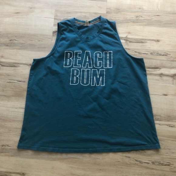 MASSIVE $10 SALE Blue Muscle Tee with Sporty Outline Design - Picture 1 of 8